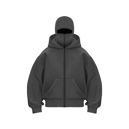 Fleece-lined Double Hooded Sweater